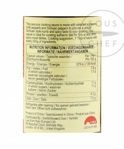 Lee Kum Kee Spicy Bean Sauce Ma Po 340g Ingredients 7 Lee Kum Kee Spicy Bean Sauce Ma Po 340g Ingredients