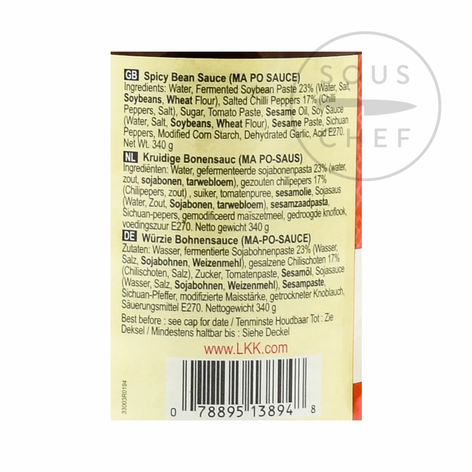 Lee Kum Kee Spicy Bean Sauce Ma Po 340g Ingredients 4 Lee Kum Kee Spicy Bean Sauce Ma Po 340g Ingredients