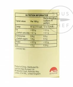 Ingredients Lee Kum Kee Minced Ginger 326g 7 Ingredients Lee Kum Kee Minced Ginger 326g