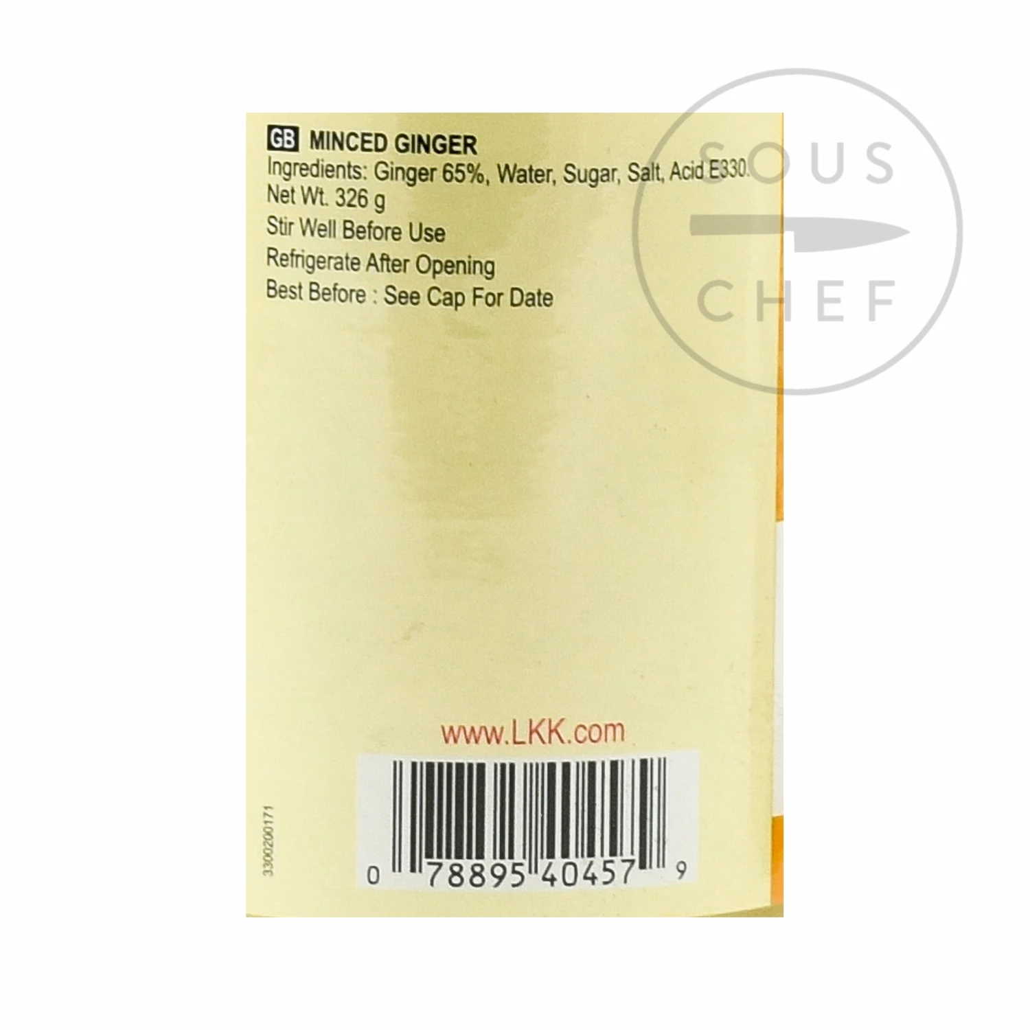 Ingredients Lee Kum Kee Minced Ginger 326g 4 Ingredients Lee Kum Kee Minced Ginger 326g