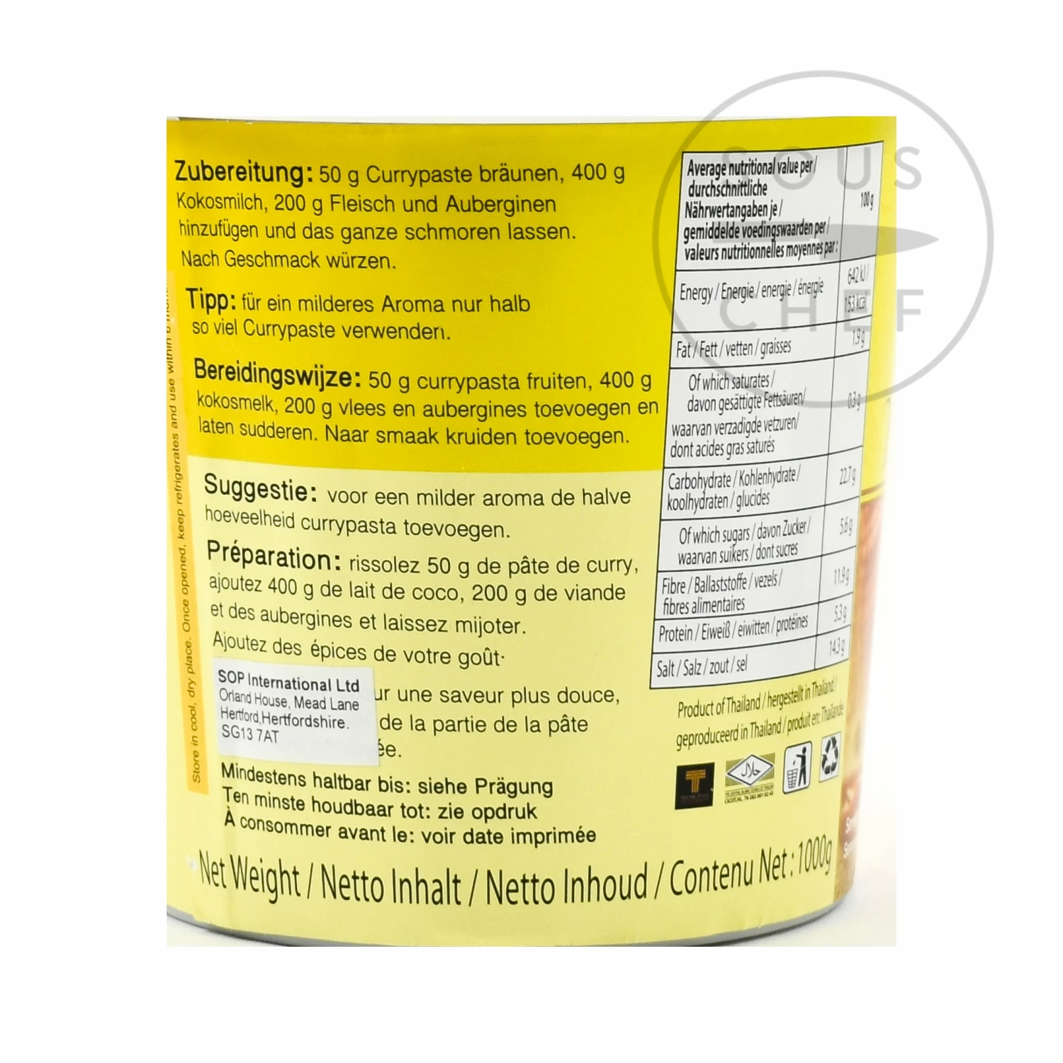 Mae Ploy Yellow Curry Paste 4 Mae Ploy Yellow Curry Paste