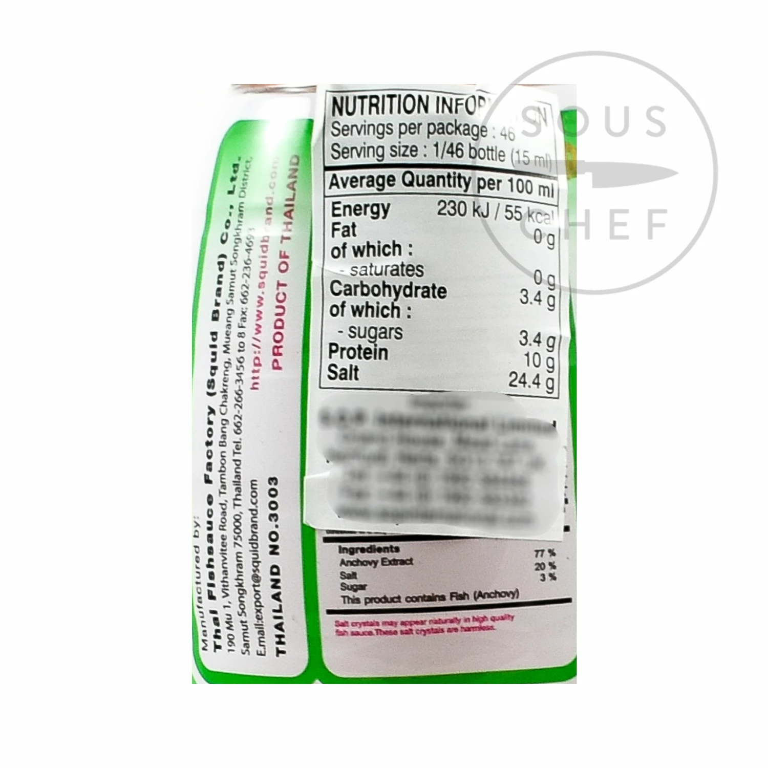 Ingredients Squid Brand Fish Sauce 7 Ingredients Squid Brand Fish Sauce