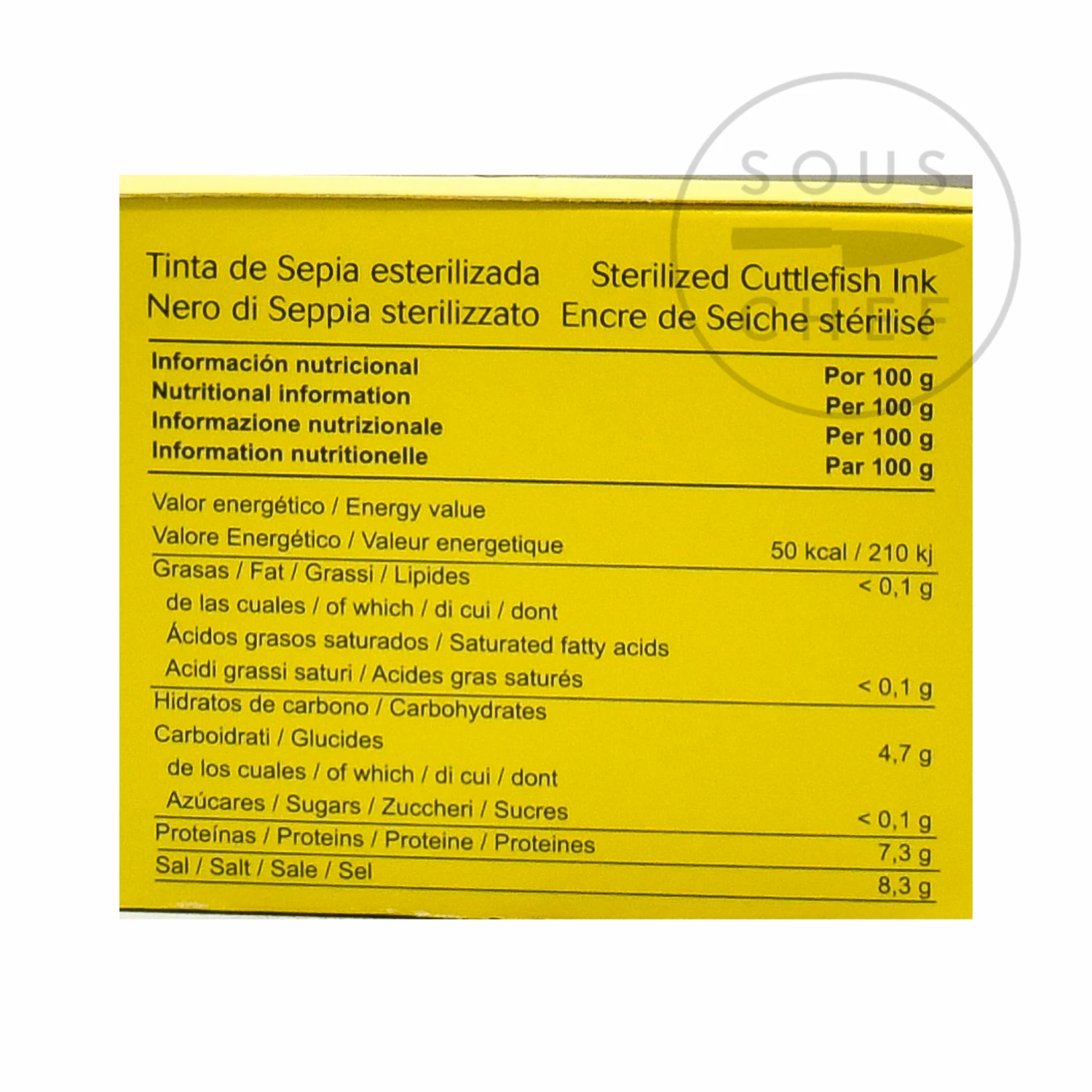 Nortindal Seaweed & Squid Ink 'Squid Ink' Sachets - Cuttlefish Ink 9 Nortindal Seaweed & Squid Ink 'Squid Ink' Sachets - Cuttlefish Ink