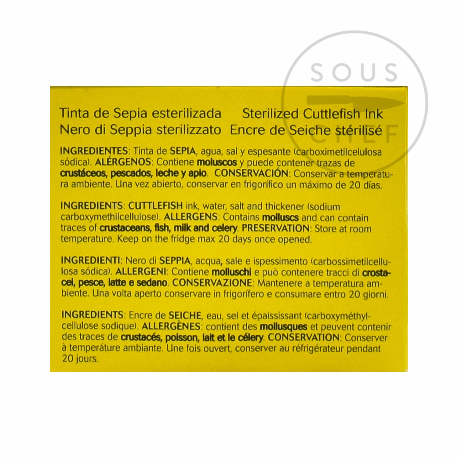 Nortindal Seaweed & Squid Ink 'Squid Ink' Sachets - Cuttlefish Ink 10 Nortindal Seaweed & Squid Ink 'Squid Ink' Sachets - Cuttlefish Ink