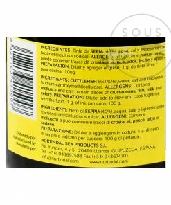 Nortindal Squid Ink Jar (Cuttlefish Ink) Seaweed & Squid Ink 15 Nortindal Squid Ink Jar (Cuttlefish Ink) Seaweed & Squid Ink