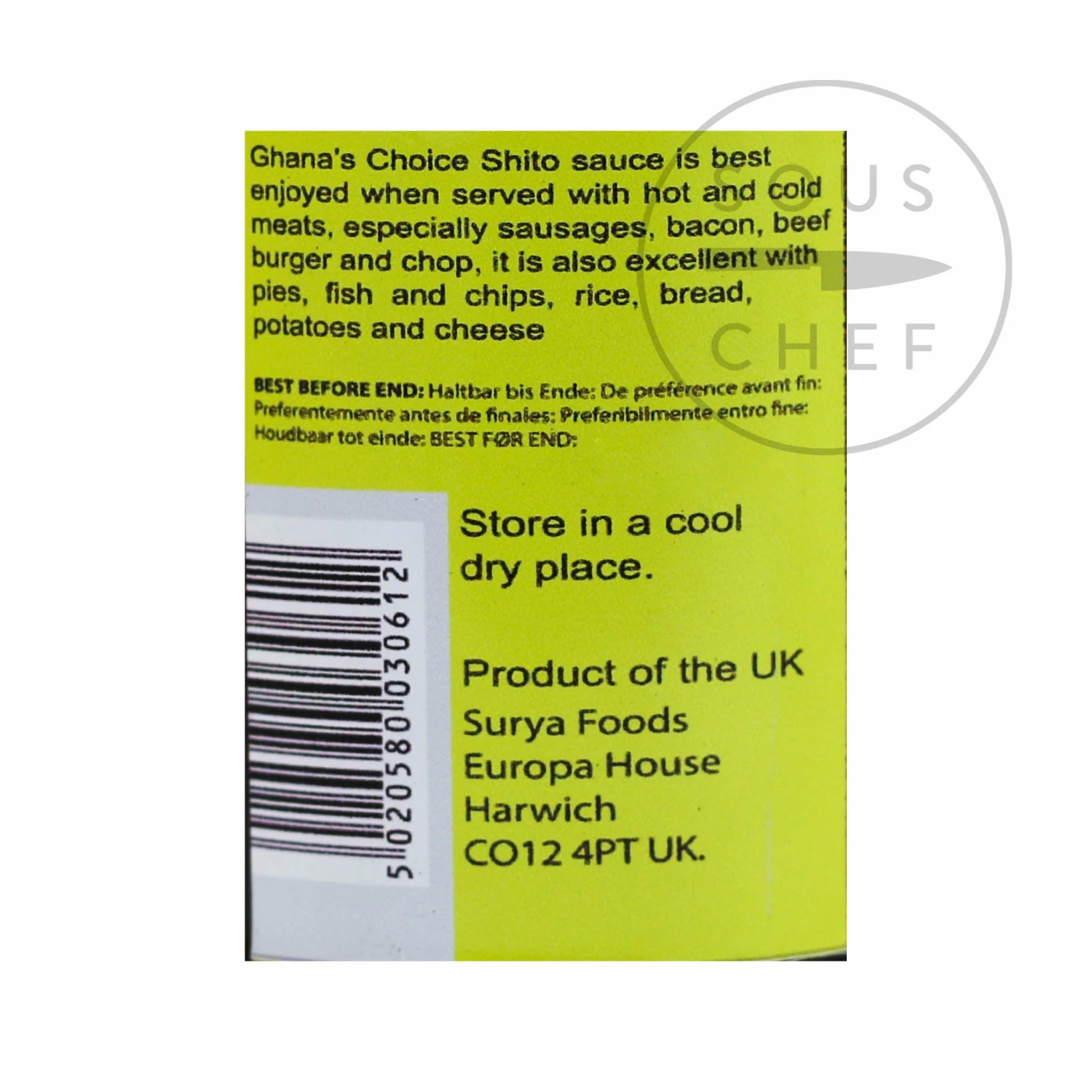 Ingredients Ghana's Choice Shito Hot Pepper Sauce 315ml 5 Ingredients Ghana's Choice Shito Hot Pepper Sauce 315ml