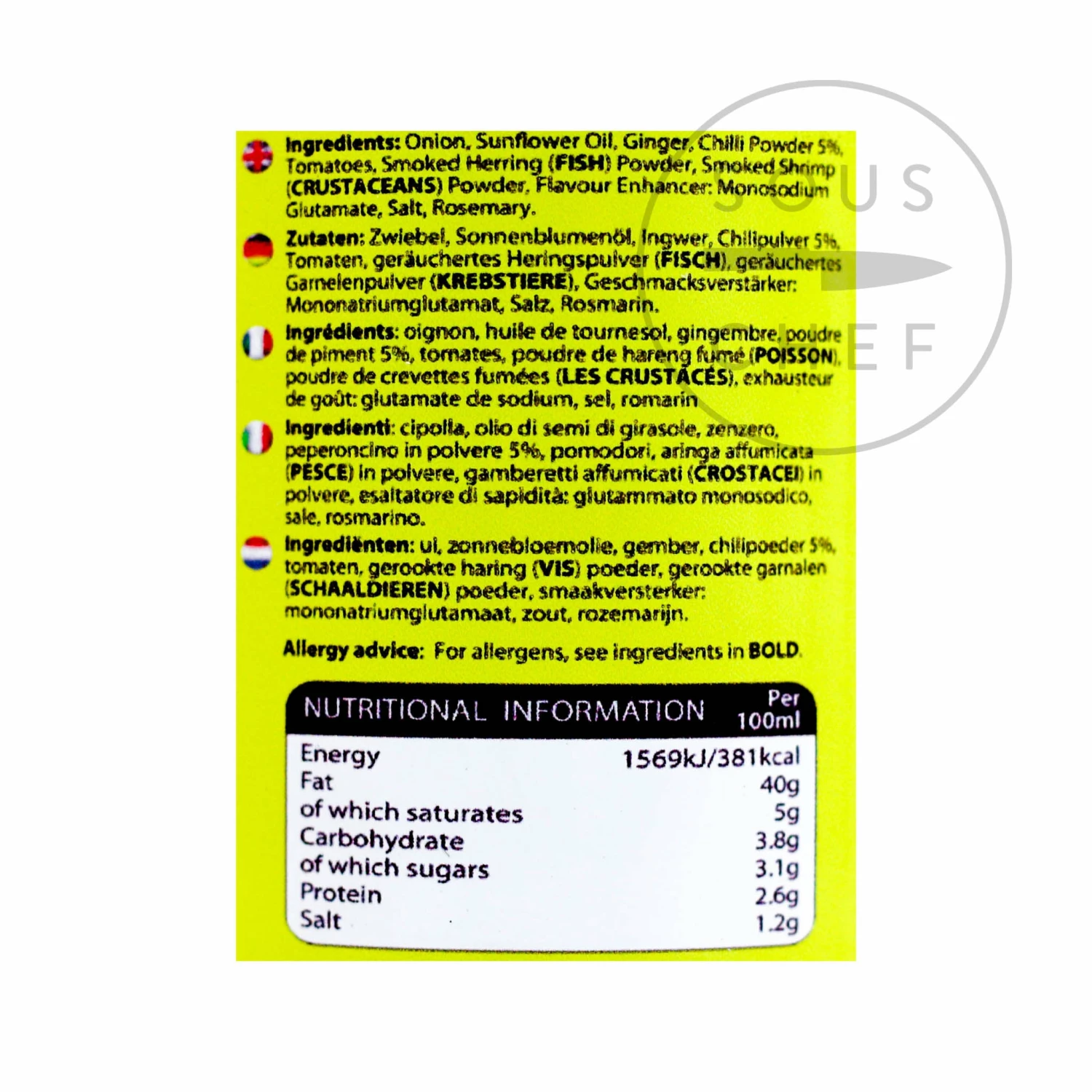 Ingredients Ghana's Choice Shito Hot Pepper Sauce 315ml 4 Ingredients Ghana's Choice Shito Hot Pepper Sauce 315ml