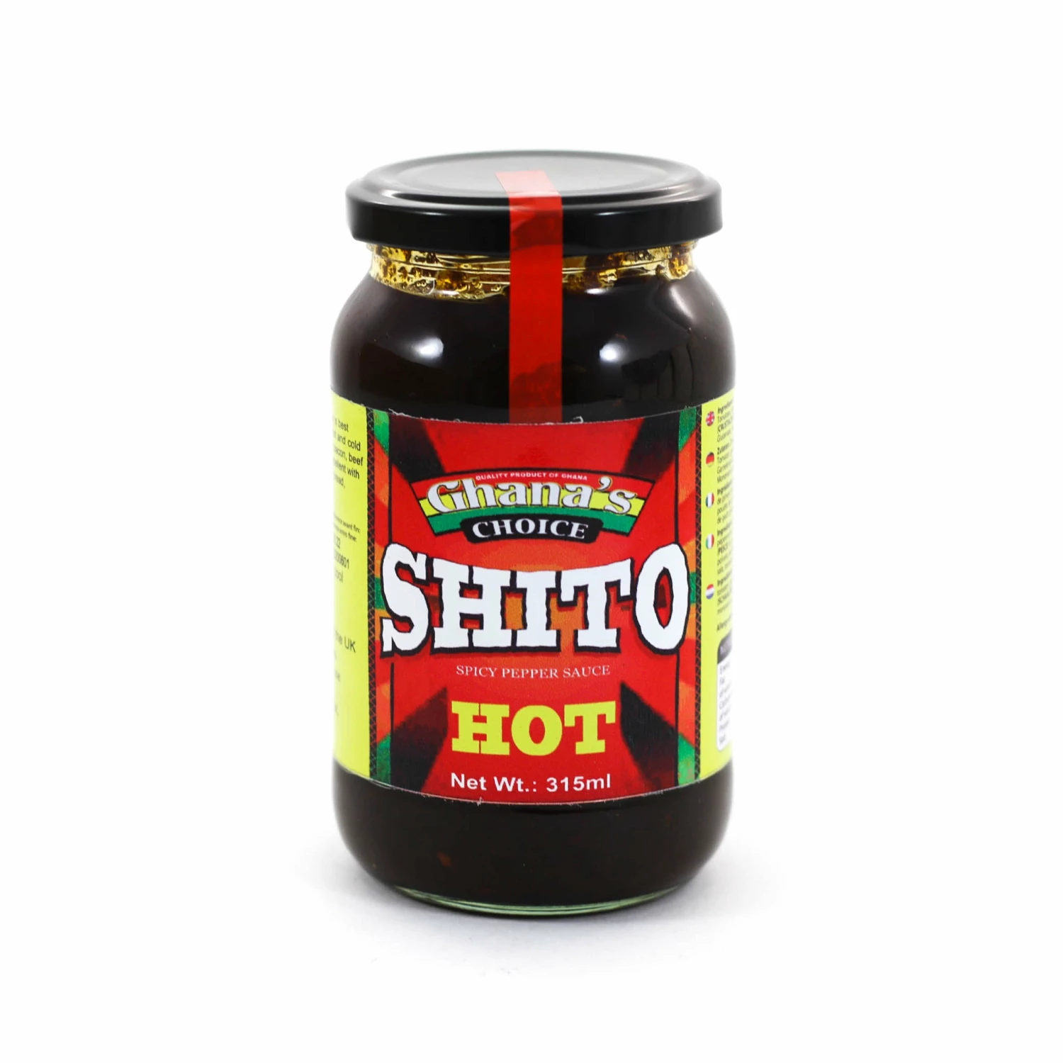 Ingredients Ghana's Choice Shito Hot Pepper Sauce 315ml 3 Ingredients Ghana's Choice Shito Hot Pepper Sauce 315ml