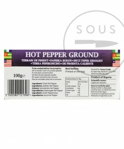 Ingredients Mother Africa Ground Hot Pepper 100g