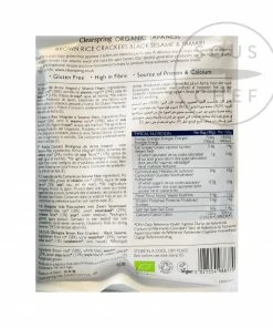 Ingredients Clearspring Organic Black Sesame Brown Rice Crackers 40g
