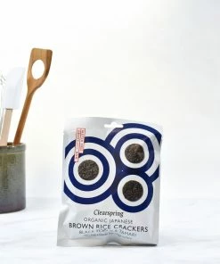 Ingredients Clearspring Organic Black Sesame Brown Rice Crackers 40g 7 Ingredients Clearspring Organic Black Sesame Brown Rice Crackers 40g