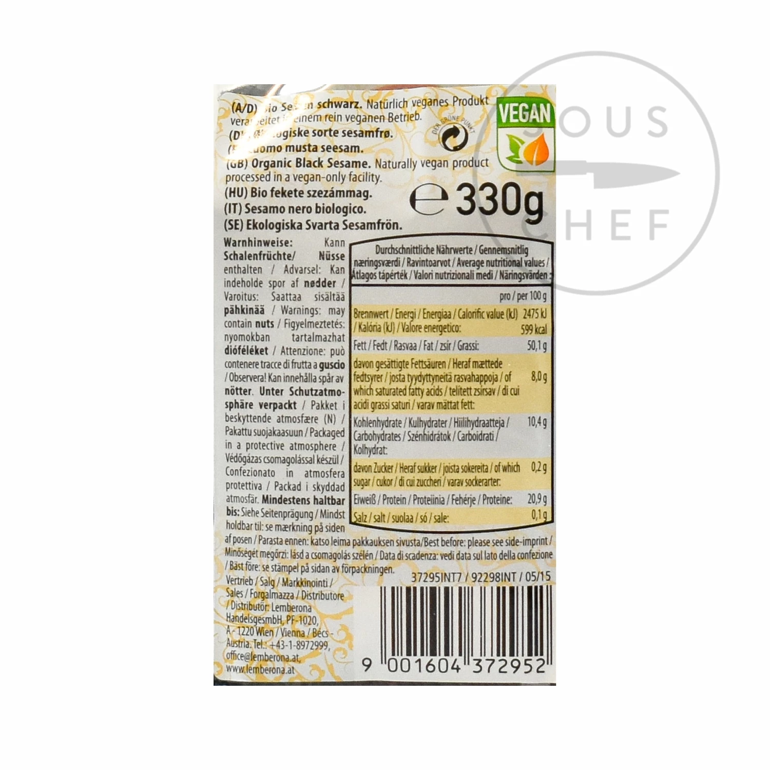 Pearls Of Samarkand Ingredients Organic Black Sesame Seeds 330g 4 Pearls Of Samarkand Ingredients Organic Black Sesame Seeds 330g