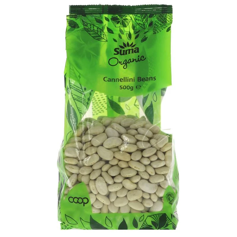 Suma Ingredients Organic Dried Cannellini Beans 500g 3 Suma Ingredients Organic Dried Cannellini Beans 500g