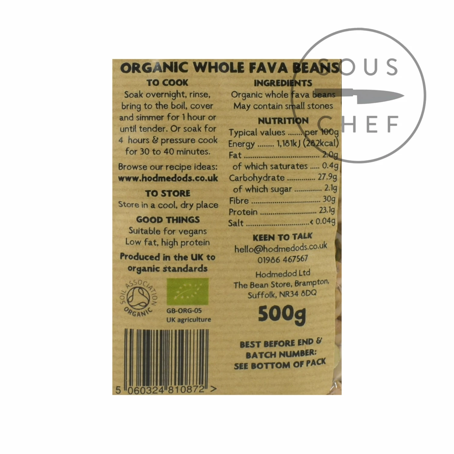 Hodmedod's Organic UK Fava Beans 500g 4 Hodmedod's Organic UK Fava Beans 500g