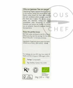 Ingredients Clearspring Sencha Green Tea - 20 Bags