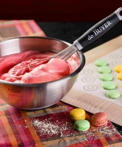 De Buyer Hemisphere Mixing Bowl With Silicone Base 30cm Cookware