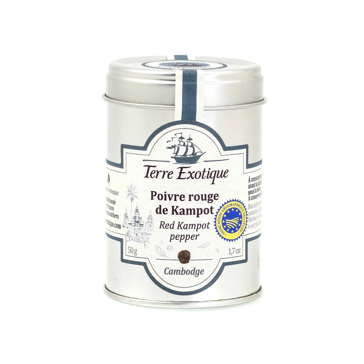 Terre Exotique Red Kampot Pepper 50g Ingredients 3 Terre Exotique Red Kampot Pepper 50g Ingredients