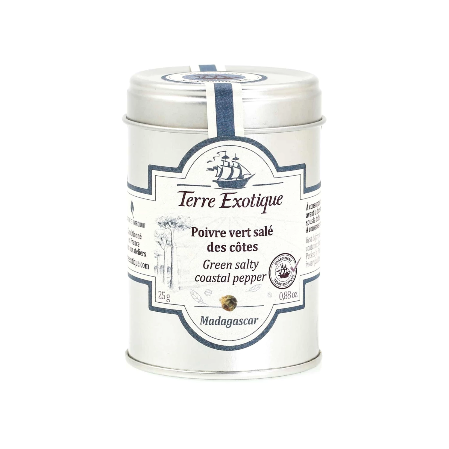 Terre Exotique Green Salty Coastal Pepper 25g Ingredients 3 Terre Exotique Green Salty Coastal Pepper 25g Ingredients