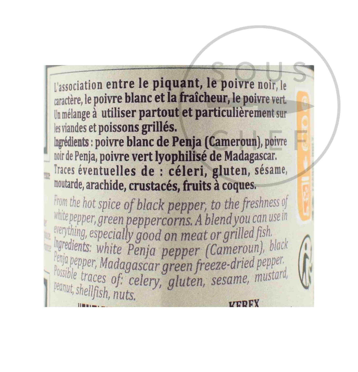 Terre Exotique Three Peppercorns 75g Ingredients 5 Terre Exotique Three Peppercorns 75g Ingredients