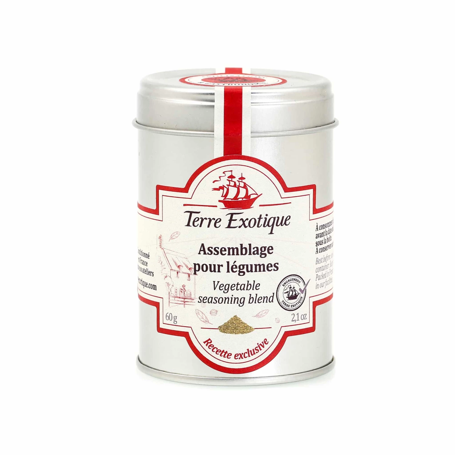 Terre Exotique Vegetables Seasoning 60g 3 Terre Exotique Vegetables Seasoning 60g