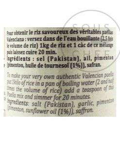 Terre Exotique Paella Spice Blend 75g Ingredients