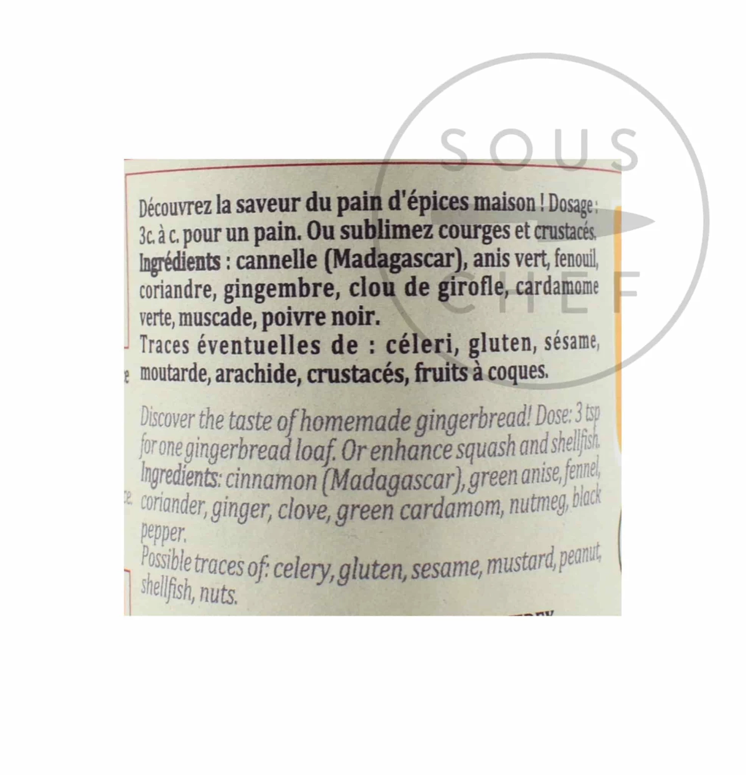 Terre Exotique Gingerbread Spice Blend 60g 5 Terre Exotique Gingerbread Spice Blend 60g