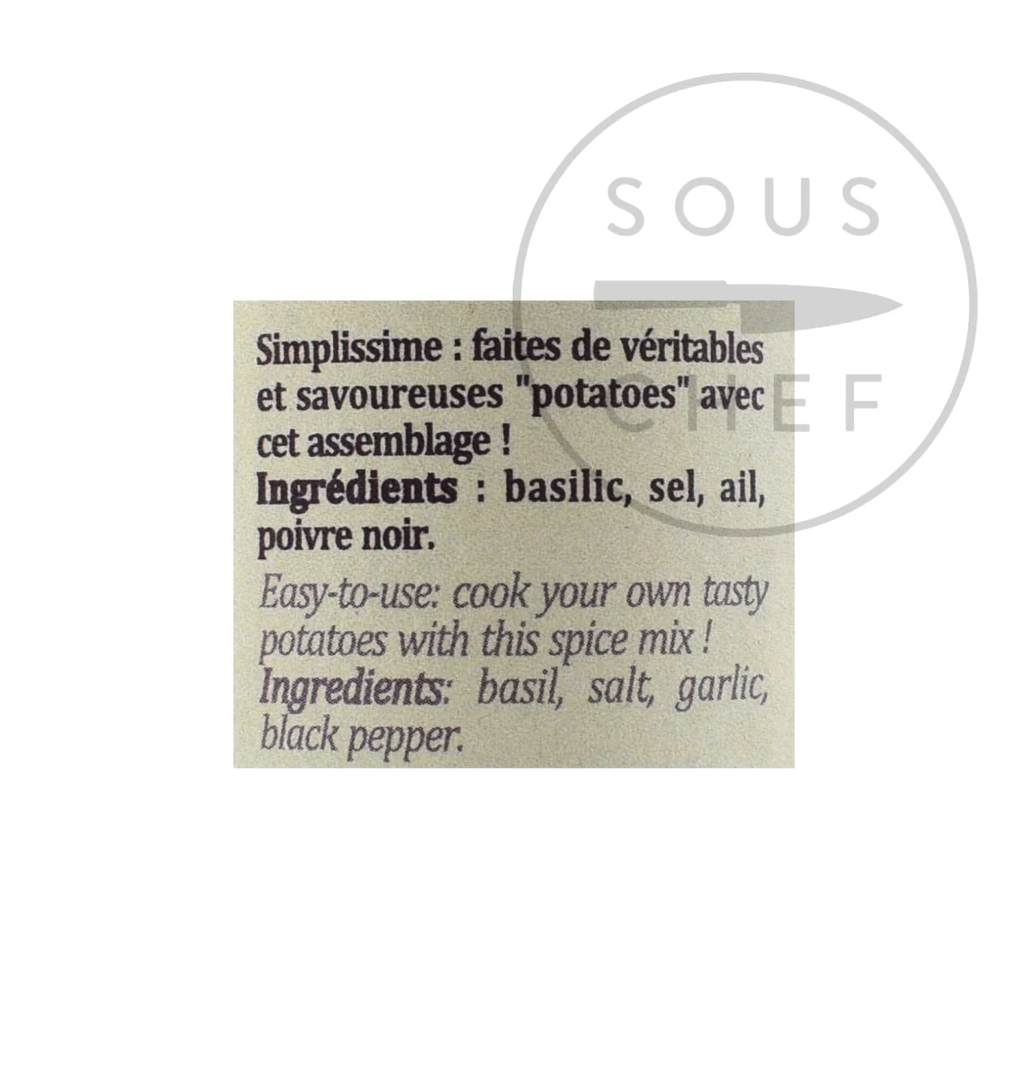 Terre Exotique Potato Seasoning 25g 8 Terre Exotique Potato Seasoning 25g