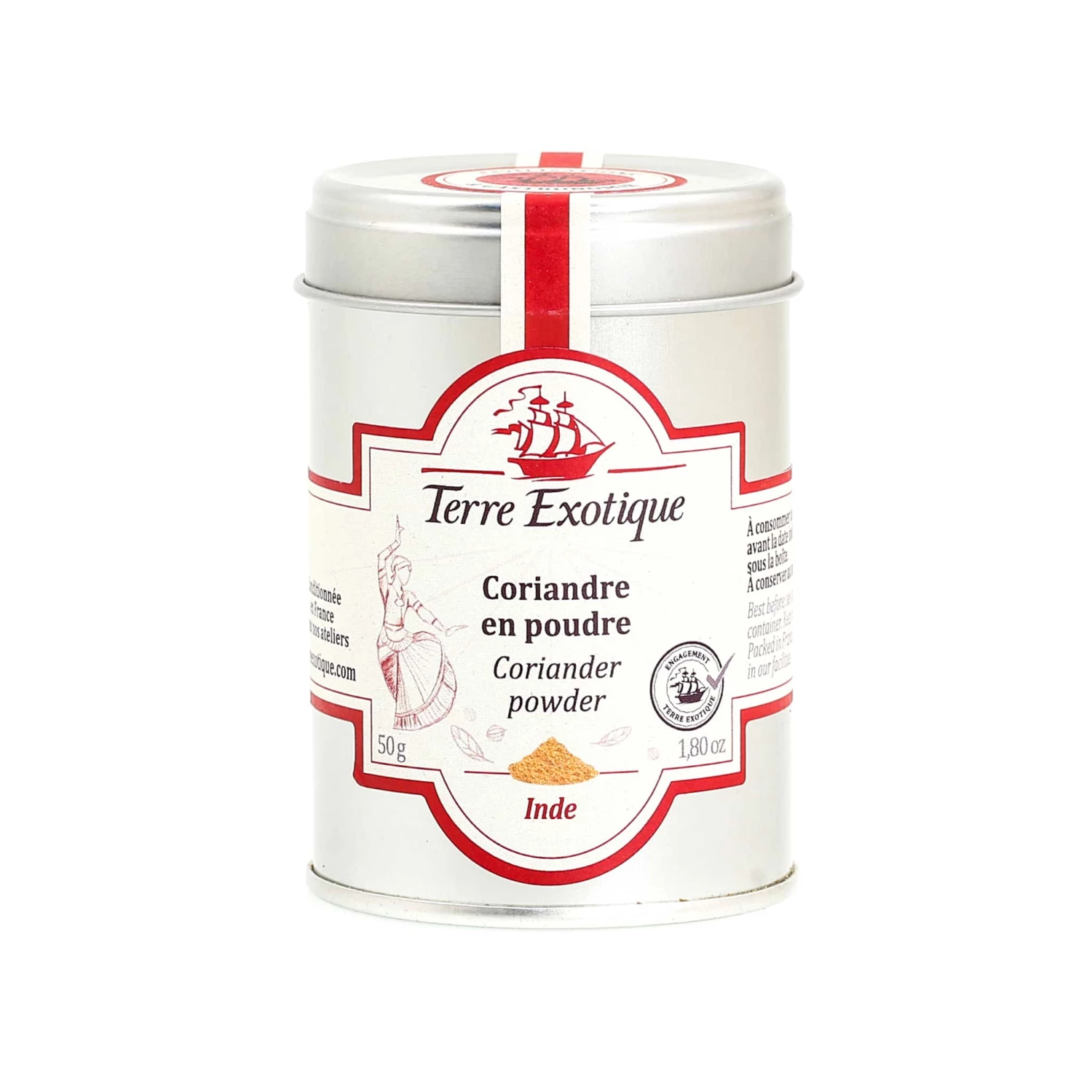 Terre Exotique Organic Coriander Powder 50g Ingredients 3 Terre Exotique Organic Coriander Powder 50g Ingredients