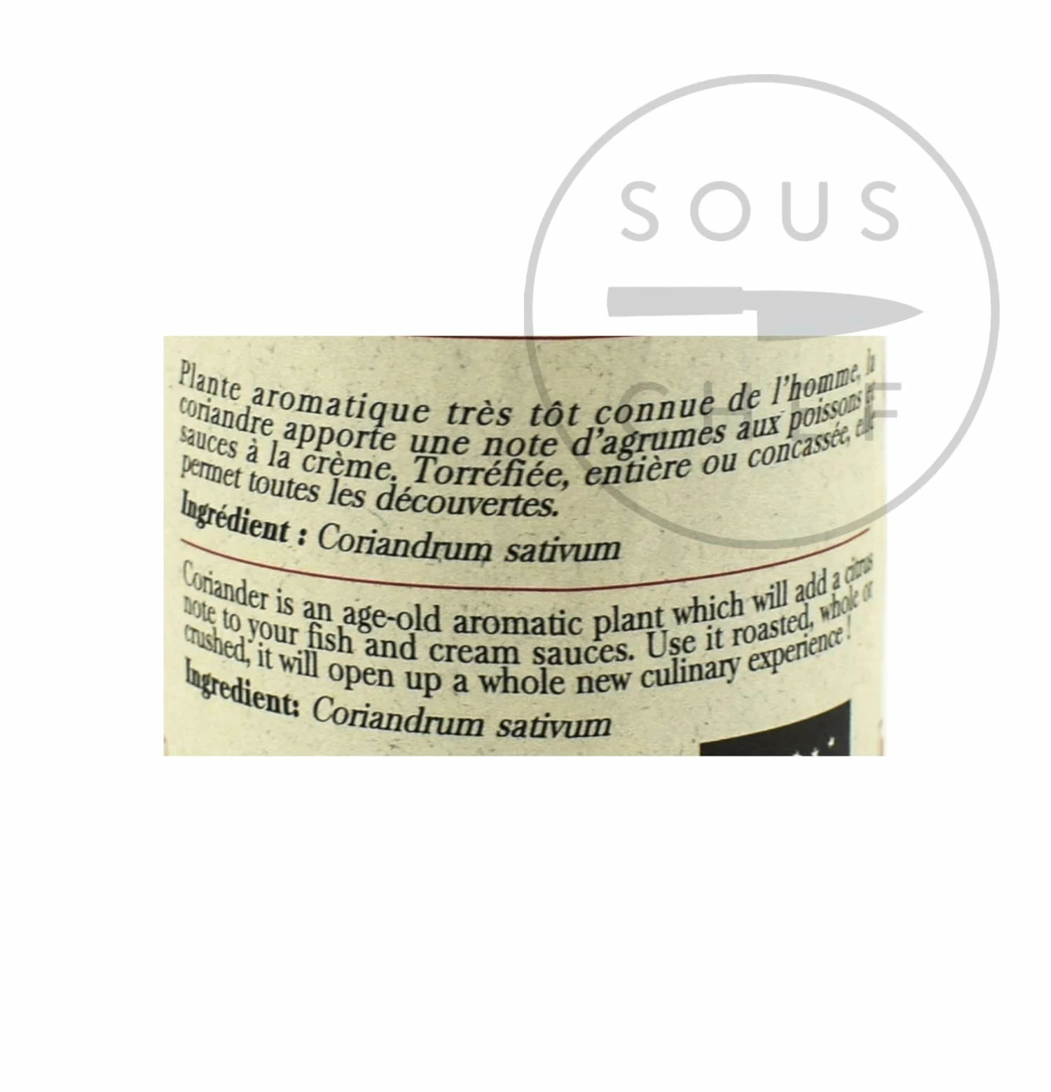 Terre Exotique Organic Coriander Powder 50g Ingredients 5 Terre Exotique Organic Coriander Powder 50g Ingredients