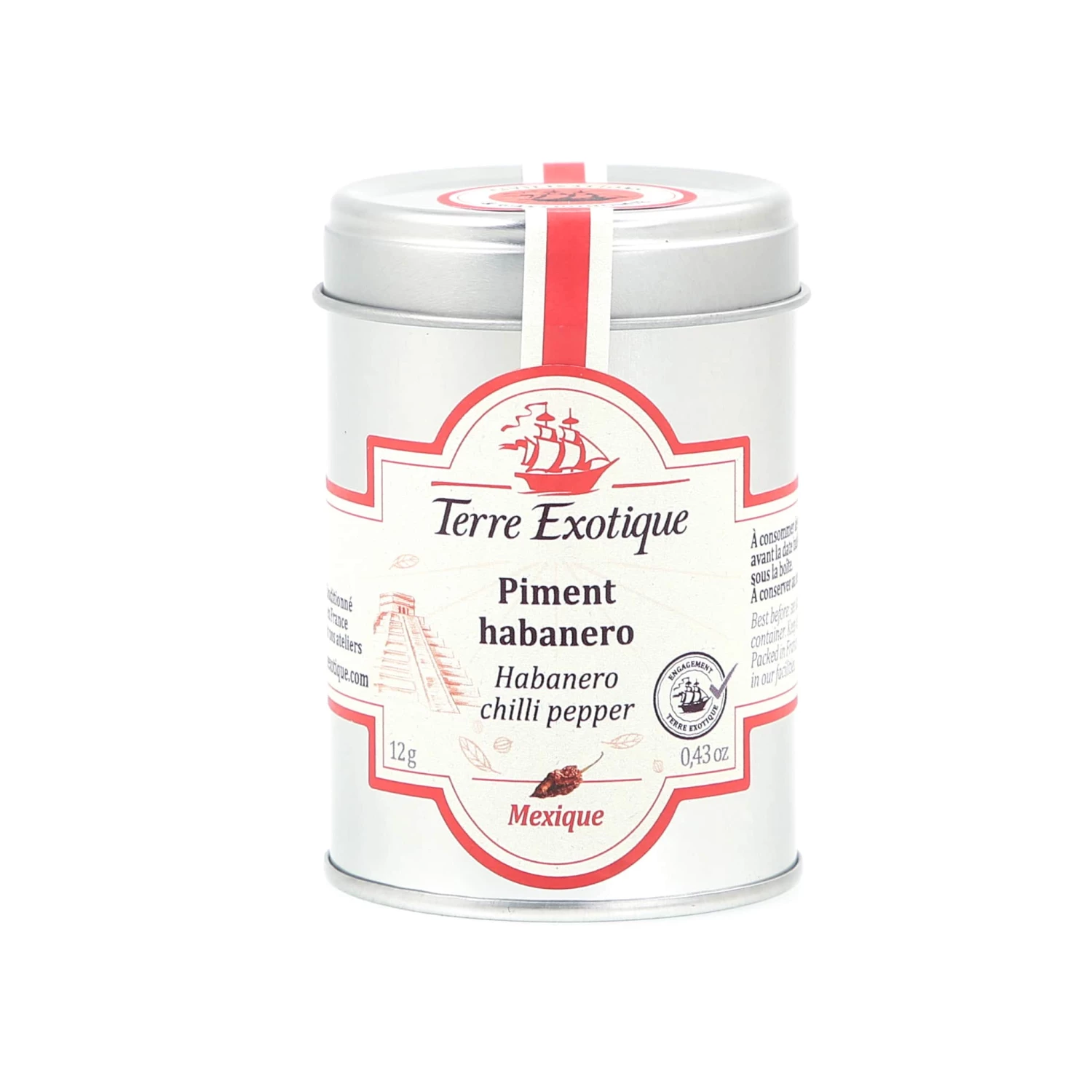 Terre Exotique Habanero Chilli Pepper 12g Ingredients 6 Terre Exotique Habanero Chilli Pepper 12g Ingredients