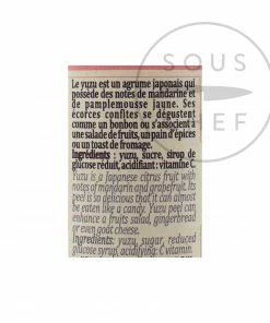 Ingredients Terre Exotique Candied Yuzu Peel 35g