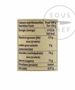 Ingredients Terre Exotique Organic Agave Syrup 250ml