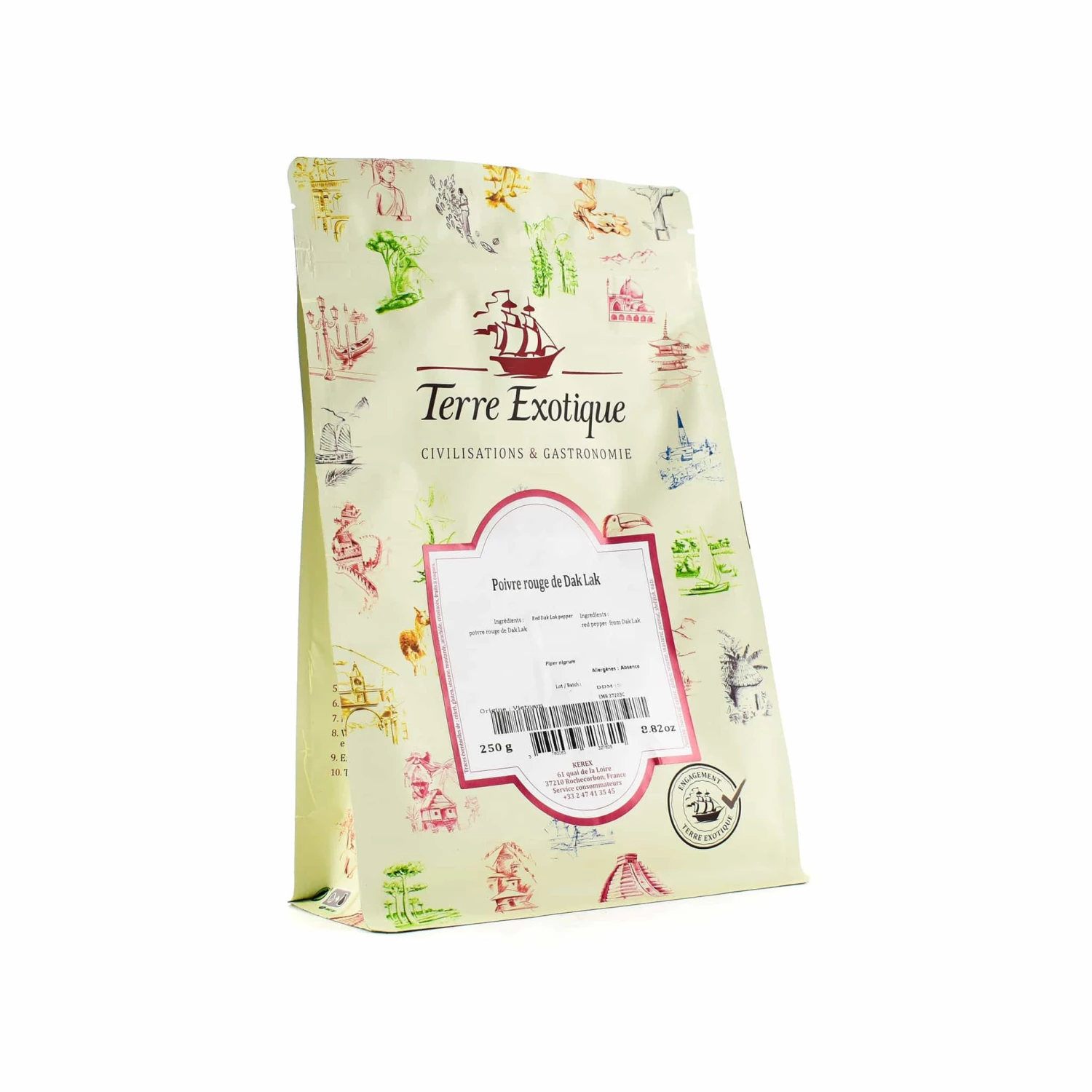 Terre Exotique Red Dak Lak Pepper 250g Ingredients 3 Terre Exotique Red Dak Lak Pepper 250g Ingredients