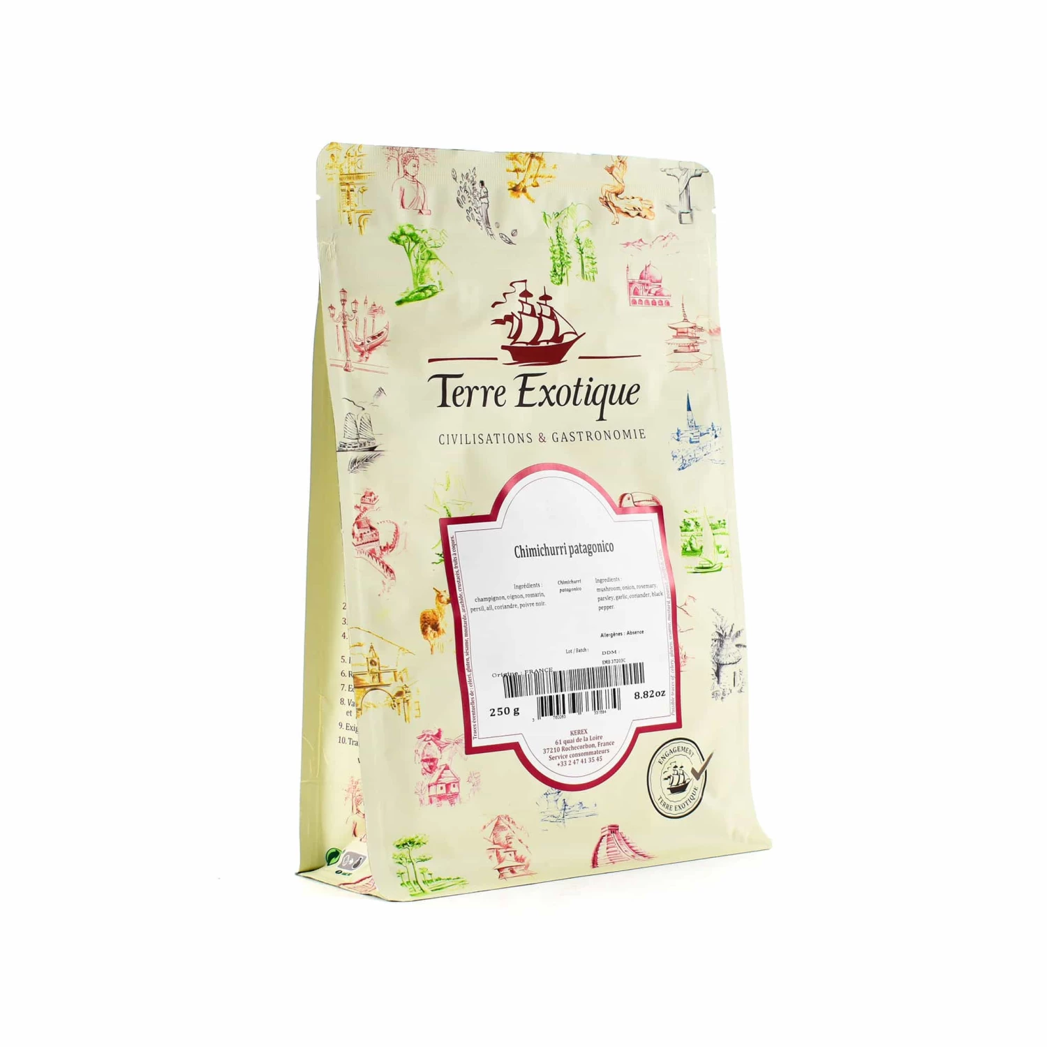 Ingredients Terre Exotique Chimichurri Patagonico 250g 3 Ingredients Terre Exotique Chimichurri Patagonico 250g