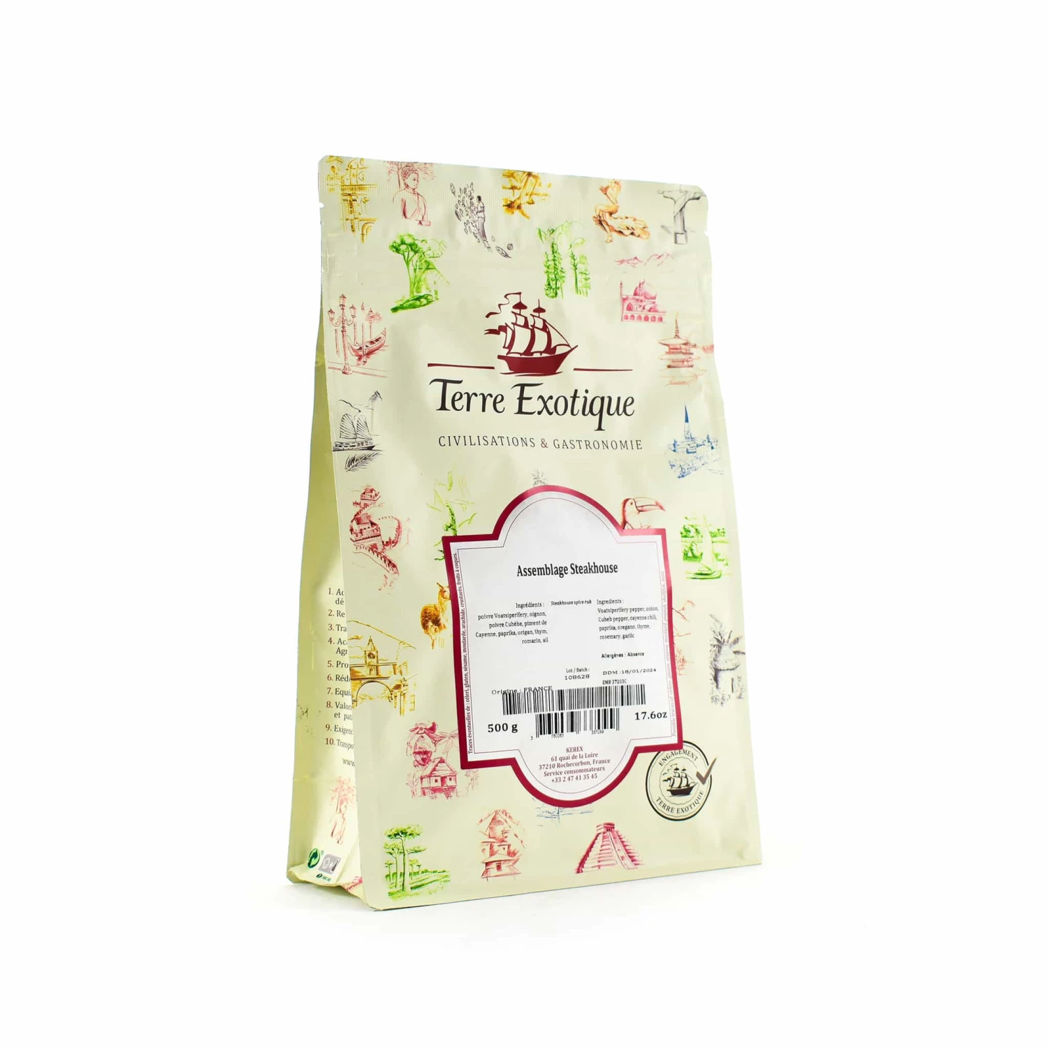 Terre Exotique Steakhouse Spice Rub 500g 3 Terre Exotique Steakhouse Spice Rub 500g