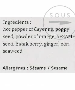 Terre Exotique Shichimi Togarashi Spices 500g 5 Terre Exotique Shichimi Togarashi Spices 500g