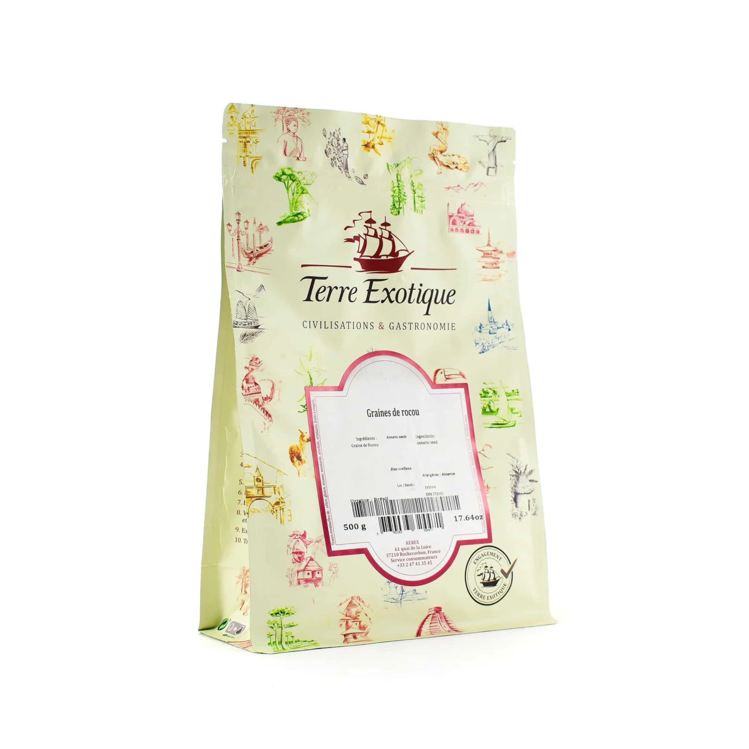 Ingredients Terre Exotique Annatto Seeds 500g 3 Ingredients Terre Exotique Annatto Seeds 500g