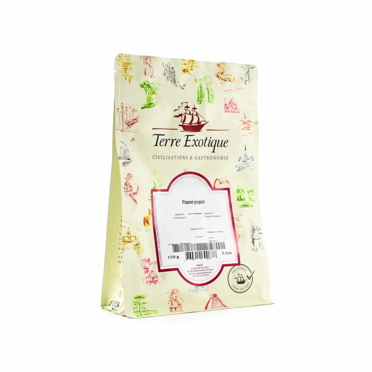 Ingredients Terre Exotique Pequin Chilli Pepper 150g 3 Ingredients Terre Exotique Pequin Chilli Pepper 150g