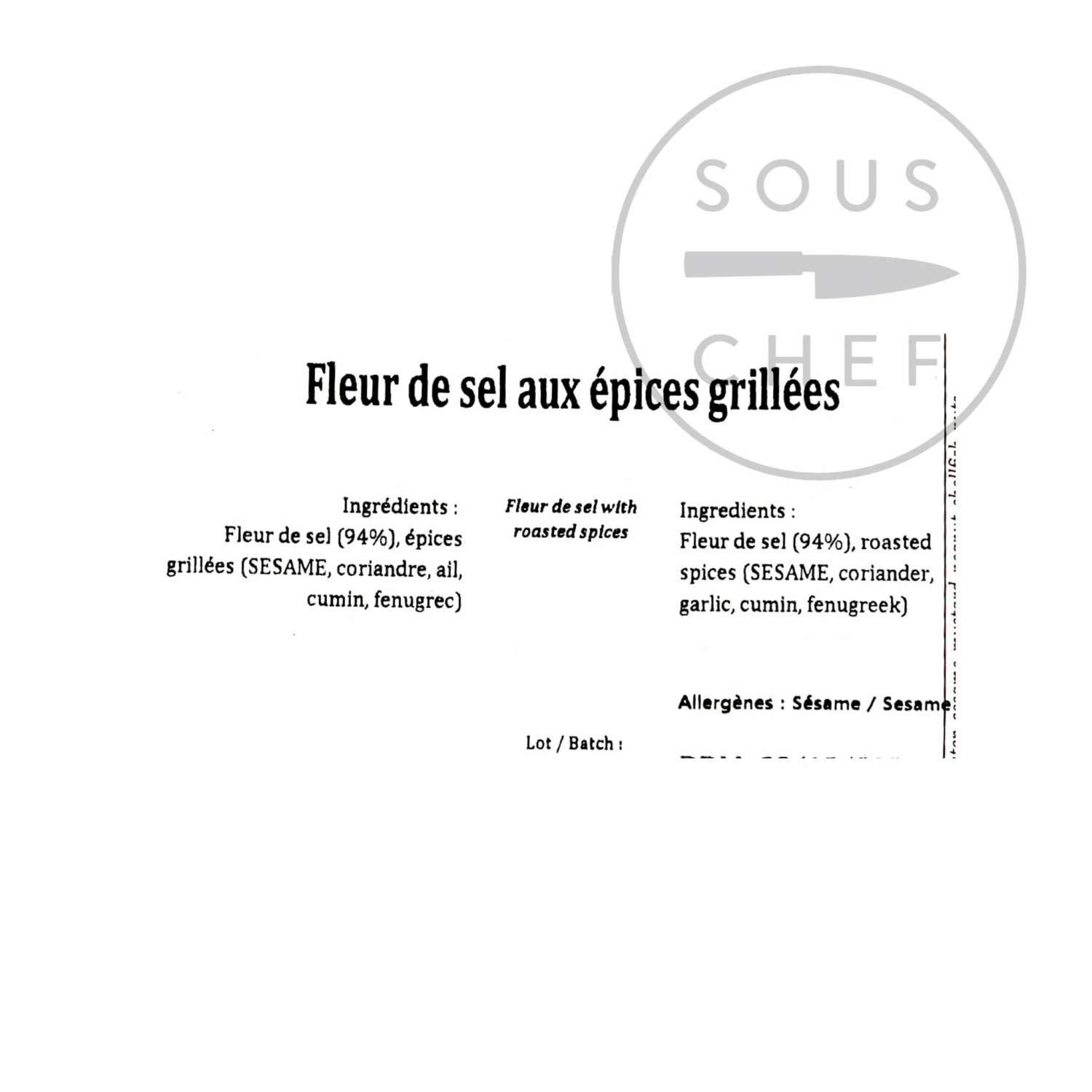 Ingredients Terre Exotique Fleur De Sel With Roasted Spices 1kg 5 Ingredients Terre Exotique Fleur De Sel With Roasted Spices 1kg