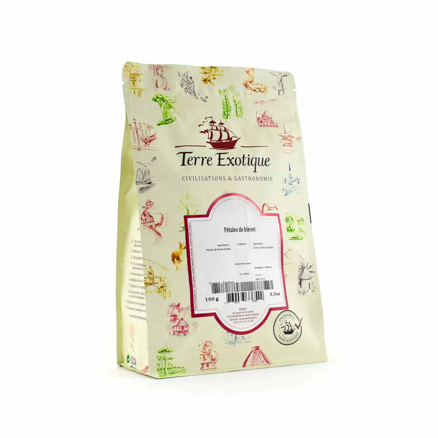 Terre Exotique Dried Cornflower 100g 3 Terre Exotique Dried Cornflower 100g