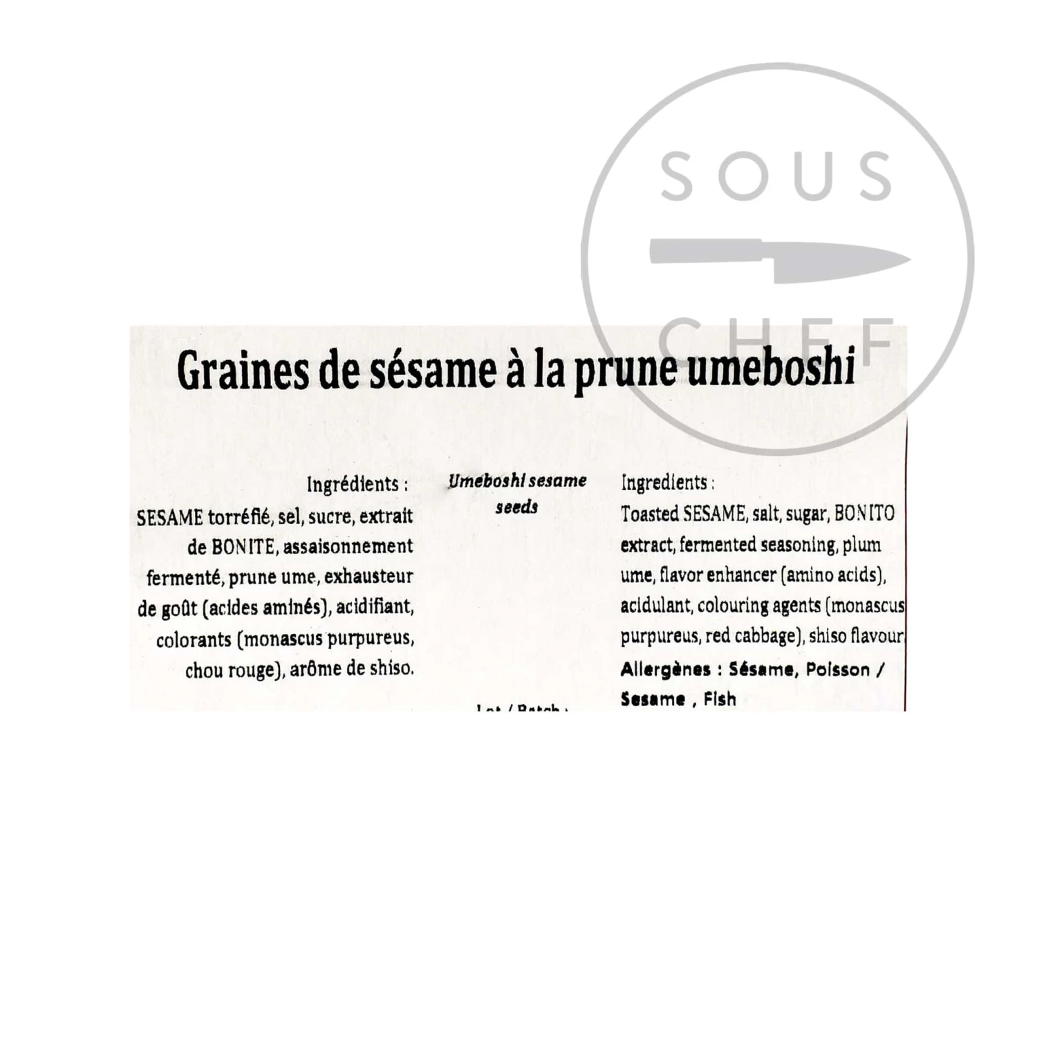 Terre Exotique Umeboshi Sesame Seeds 250g 5 Terre Exotique Umeboshi Sesame Seeds 250g