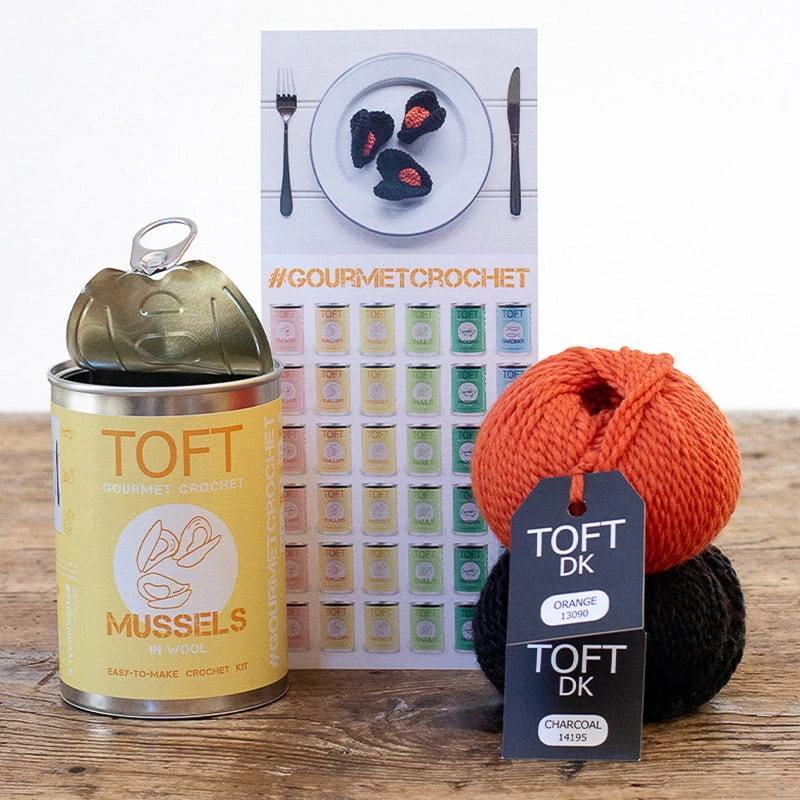 Gifts Toft Mussels In A Tin Gourmet Crochet Kit 5 Gifts Toft Mussels In A Tin Gourmet Crochet Kit