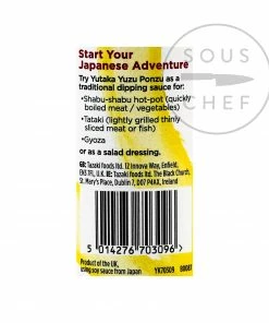 Ingredients Yutaka Yuzu Ponzu Sauce 150ml