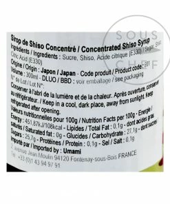 Tonami Shoyu Ingredients Concentrated Shiso Syrup 300ml 5 Tonami Shoyu Ingredients Concentrated Shiso Syrup 300ml