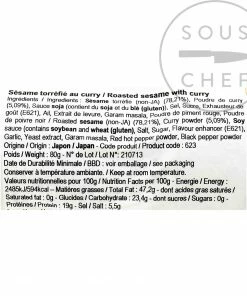 TohoSyokuhin Roasted Sesame Seeds With Curry 80g