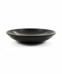 Black Melamine Salad Bowl 25.5cm Tableware