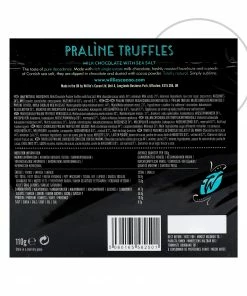 Willie's Cacao Milk Chocolate Praline Truffles With Sea Salt 110g Ingredients
