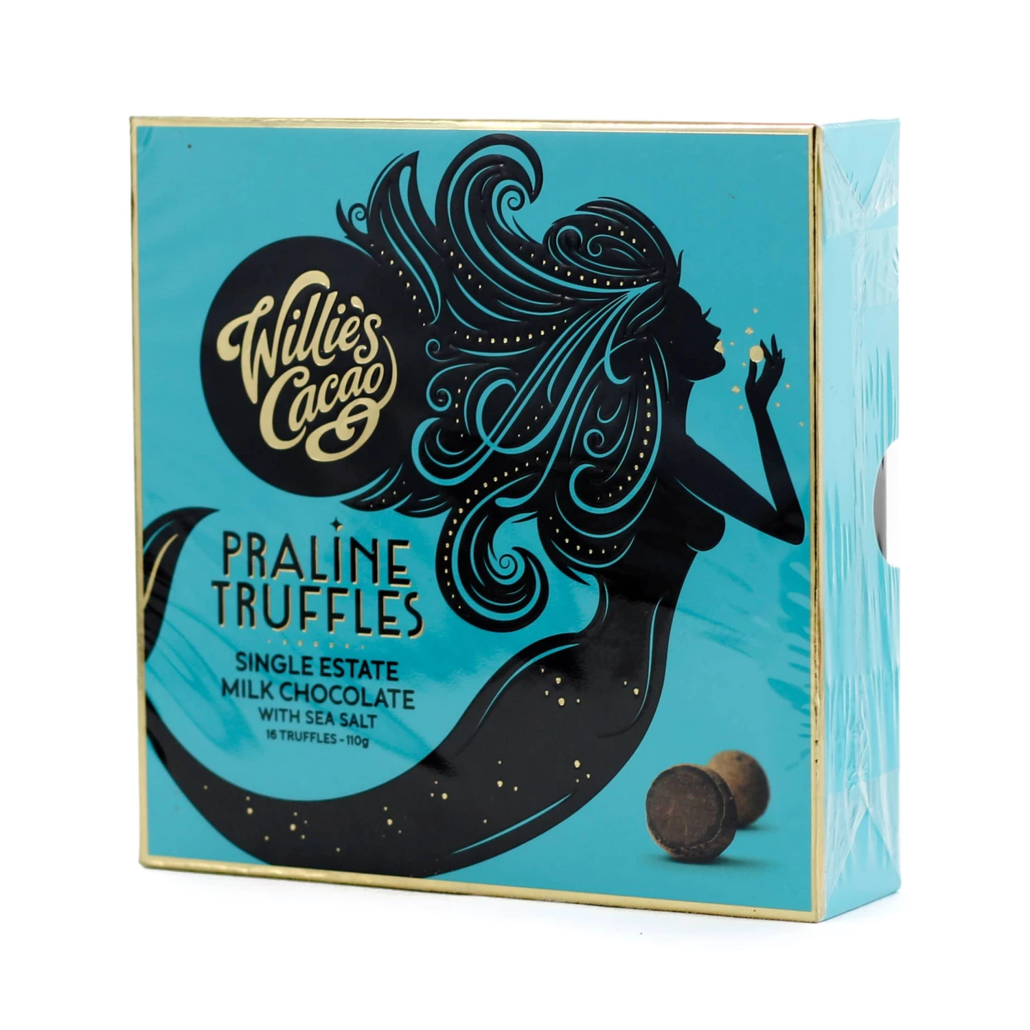 Willie's Cacao Milk Chocolate Praline Truffles With Sea Salt 110g Ingredients 3 Willie's Cacao Milk Chocolate Praline Truffles With Sea Salt 110g Ingredients