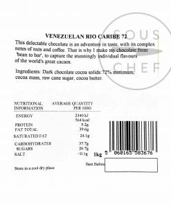 Willie's Cacao Rio Caribe 72% Venezuelan Chef's Drops 1kg