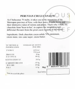 Willie's Cacao Chulucanas 70% Peruvian Chef's Drops 1kg Ingredients